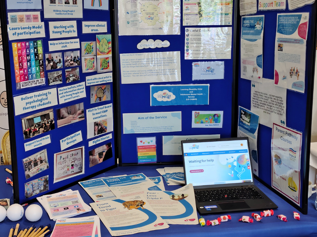 CYPMHS Stall at Cheshire West and Chester Parent Carer Forum 12 May
