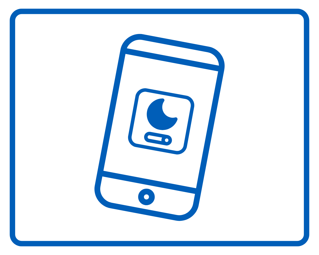 A phone on sleep mode.