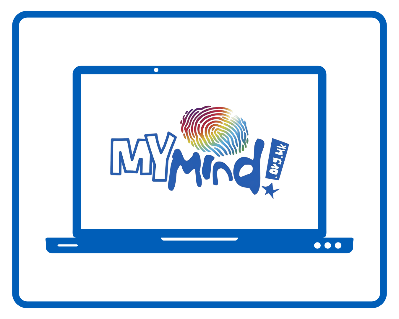 The MyMind website on a laptop.
