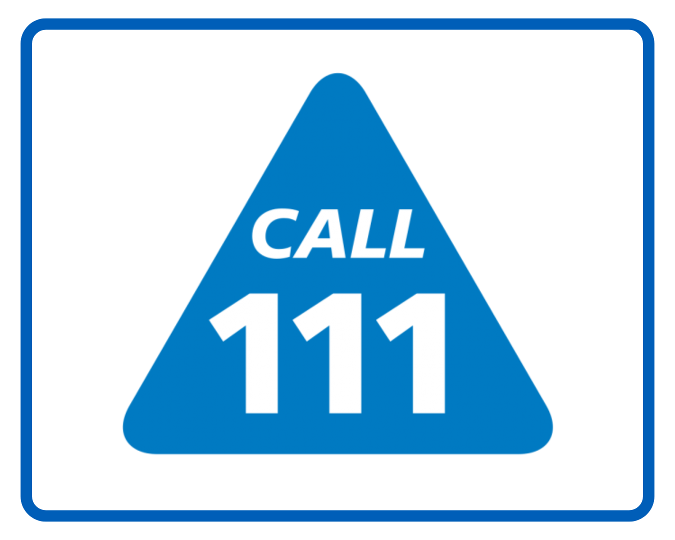 NHS Call 111 symbol